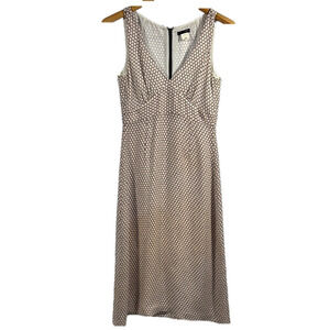 J. Crew White Ruched Sheath Maxi Dress with V-Neck for Wedding Guest